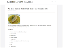 Tablet Screenshot of keithfloydrecipes.com
